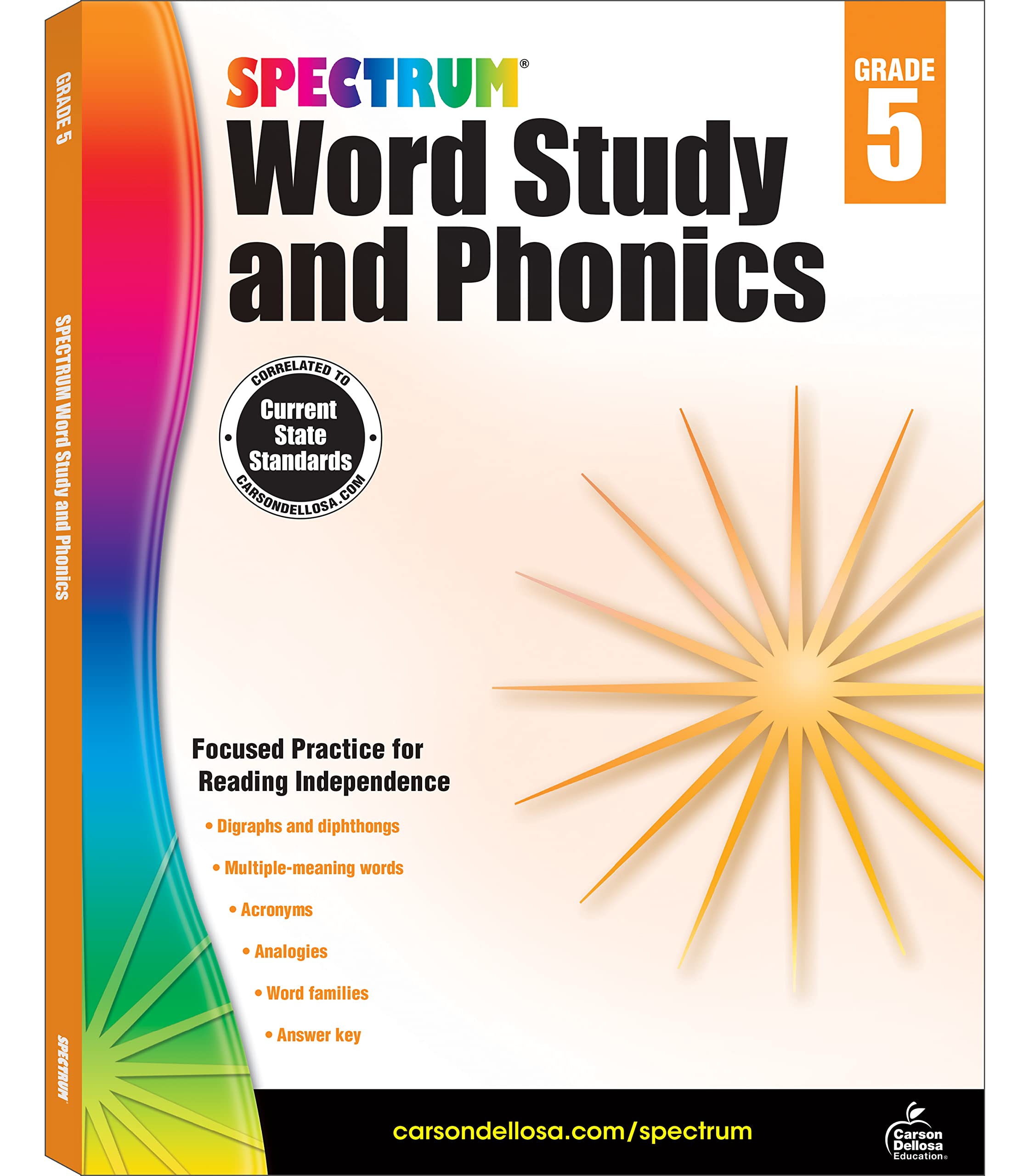 Algopix Similar Product 4 - Spectrum Grade 5 Word Study and Phonics