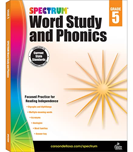 Algopix Similar Product 10 - Spectrum Grade 5 Word Study and Phonics