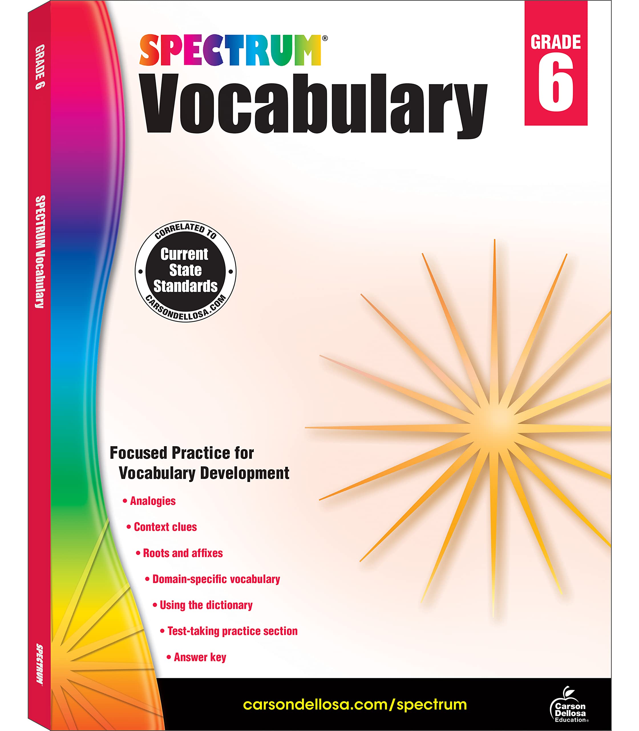 Algopix Similar Product 3 - Spectrum Grade 6 Vocabulary Workbooks
