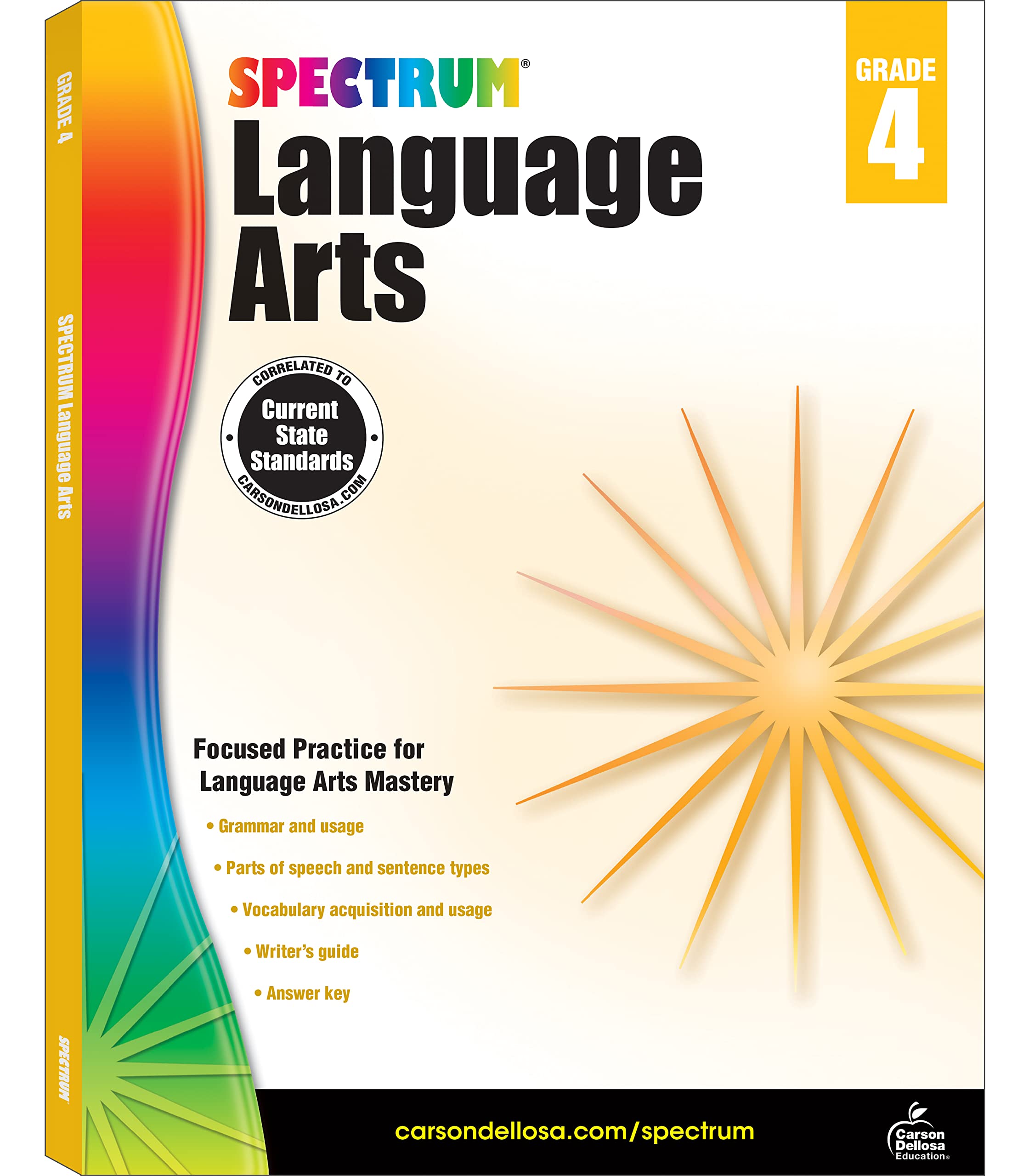 Algopix Similar Product 11 - Spectrum Language Arts Grade 4 Ages 9