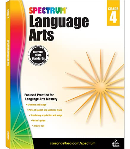 Algopix Similar Product 12 - Spectrum Language Arts Grade 4 Ages 9