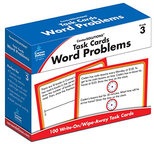Algopix Similar Product 17 - Task Cards: Word Problems, Grade 3