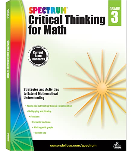 Algopix Similar Product 5 - Spectrum Grade 3 Critical Thinking Math