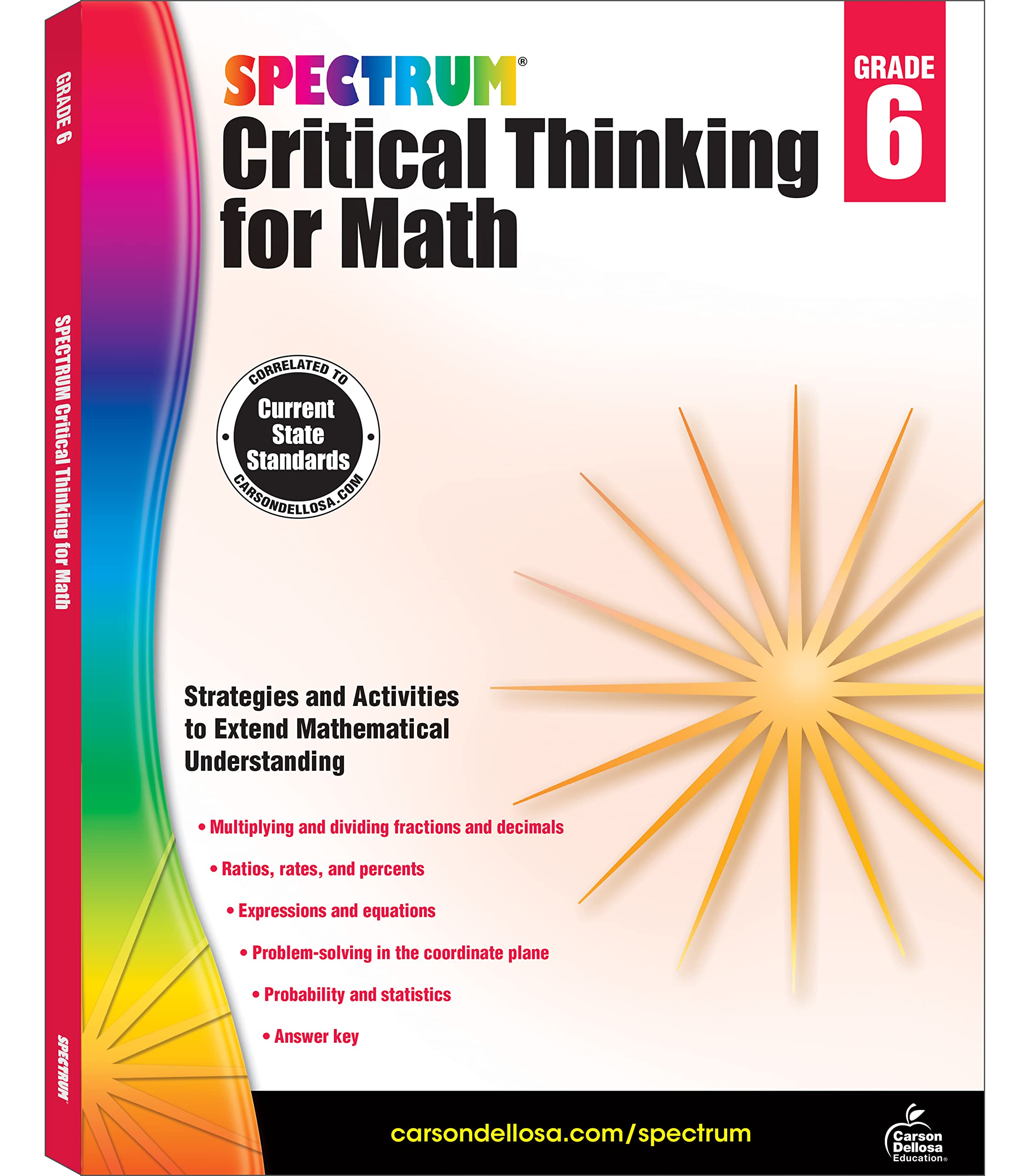Algopix Similar Product 12 - Spectrum Critical Thinking Math Grade 6