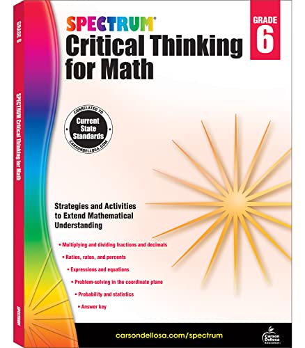 Algopix Similar Product 4 - Spectrum Critical Thinking Math Grade 6