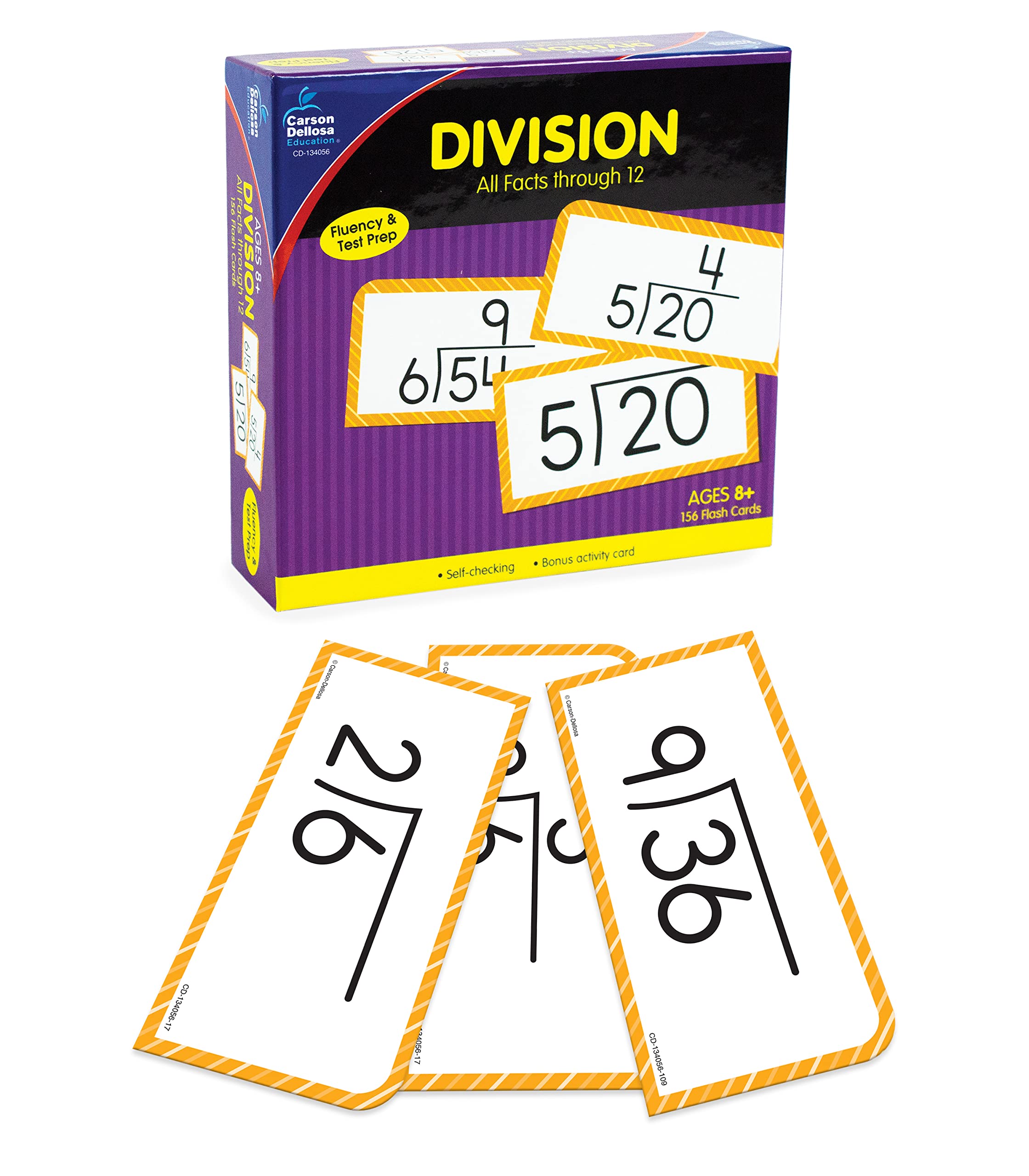 Algopix Similar Product 5 - Carson Dellosa Division Flash Cards