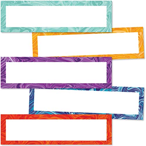 Algopix Similar Product 14 - Galaxy Marble Swirl Magnetic Labels