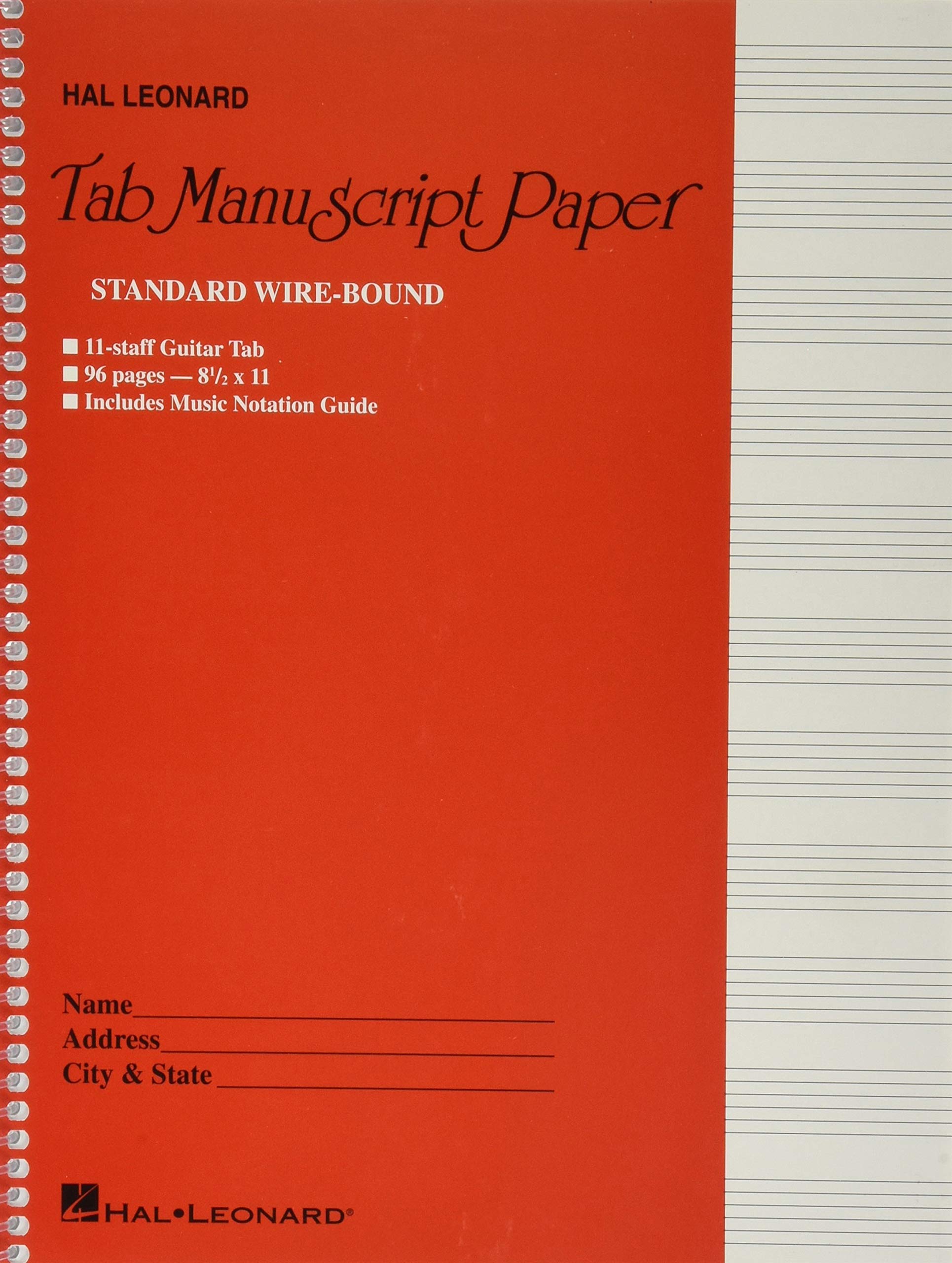 Algopix Similar Product 4 - Guitar Tablature Manuscript Paper