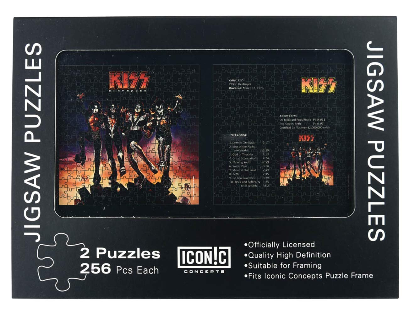 Algopix Similar Product 16 - Kiss Licensed Double Jigsaw Puzzle Set