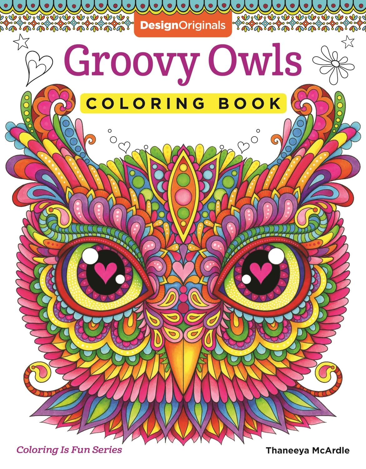 Algopix Similar Product 10 - Groovy Owls Coloring Book Coloring is