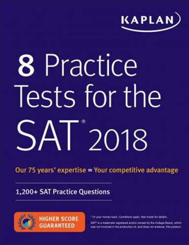 Algopix Similar Product 8 - 8 Practice Tests for the SAT 2018