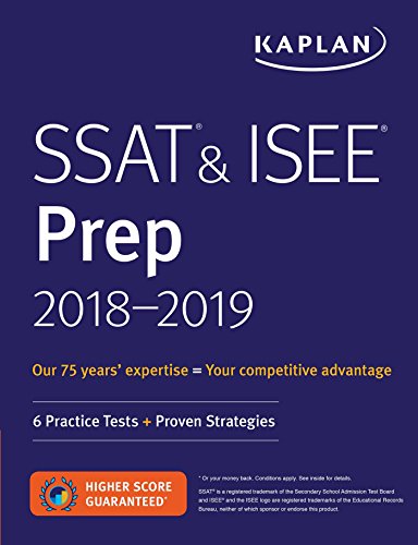 Algopix Similar Product 8 - SSAT  ISEE Prep 20182019 6 Practice