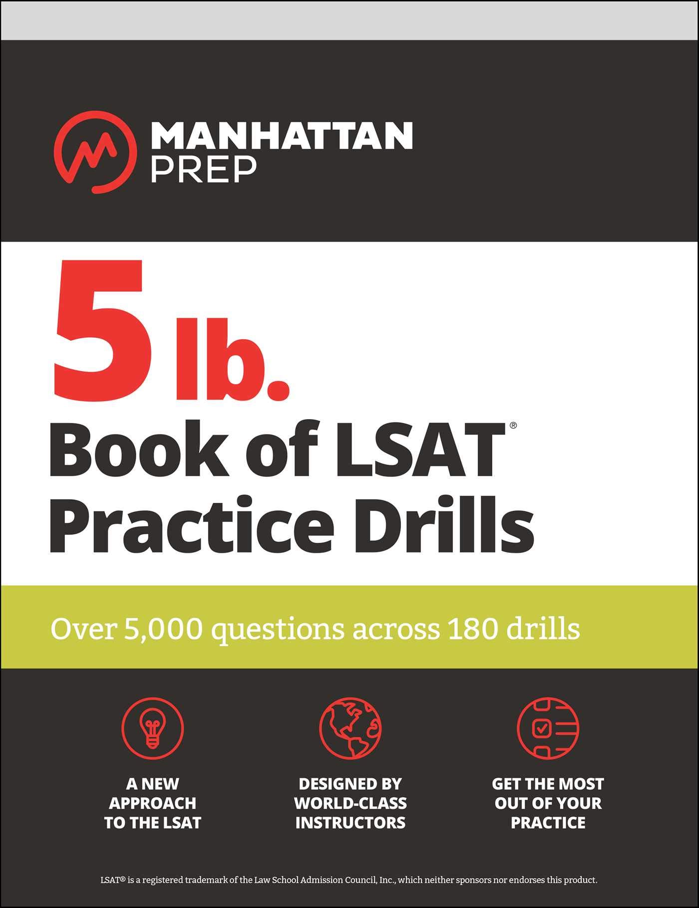 Algopix Similar Product 20 - 5 lb Book of LSAT Practice Drills