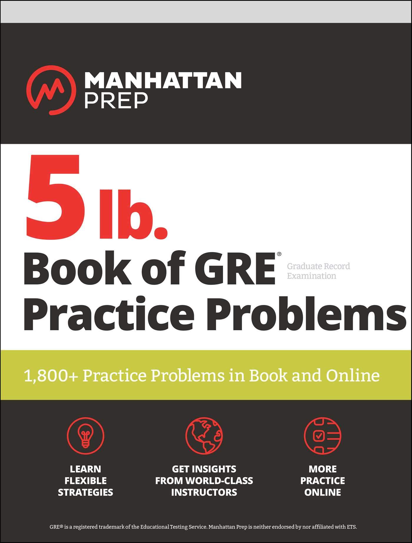 Algopix Similar Product 14 - 5 lb Book of GRE Practice Problems