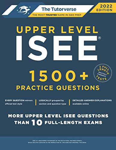 Algopix Similar Product 8 - Upper Level ISEE 1500 Practice