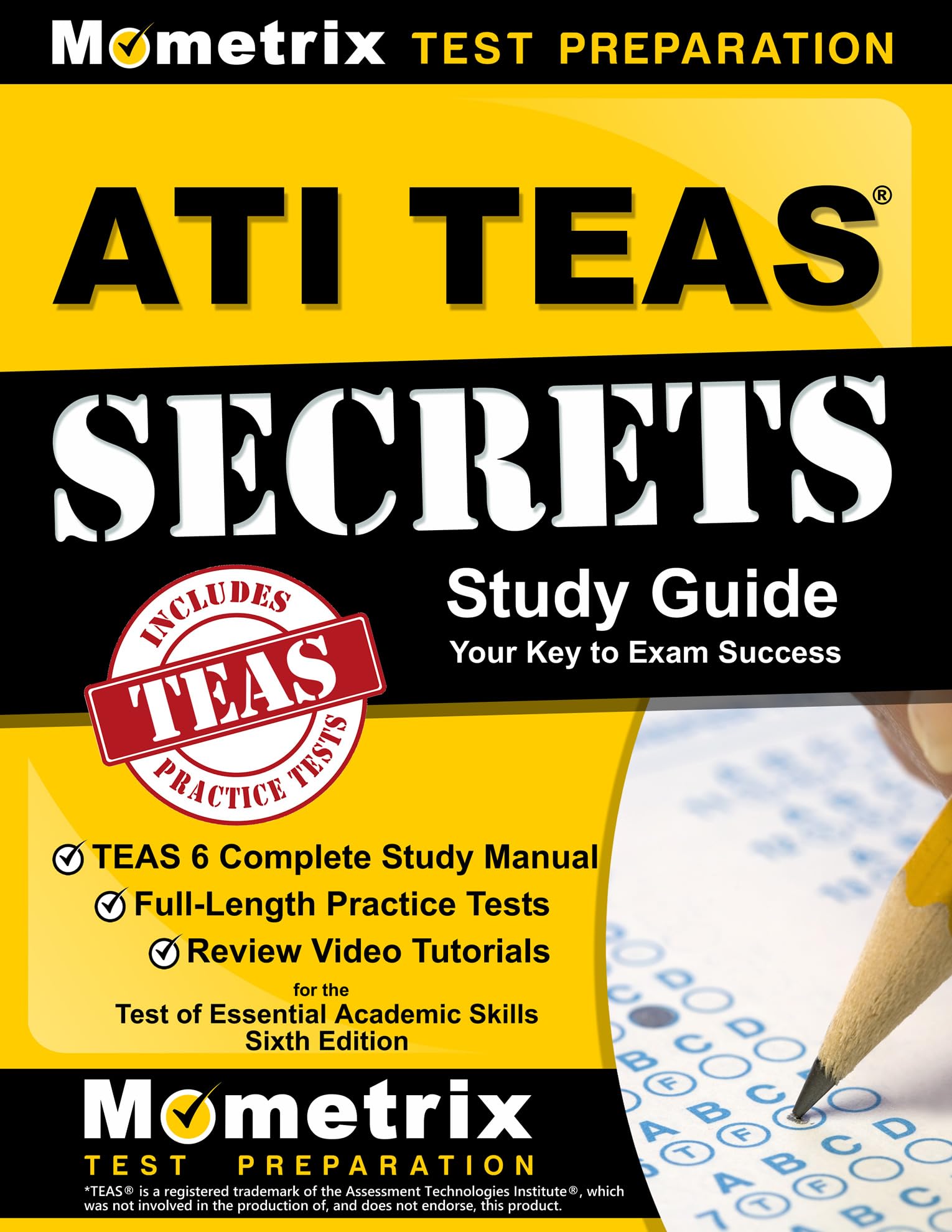 Algopix Similar Product 2 - ATI TEAS Secrets Study Guide TEAS 6