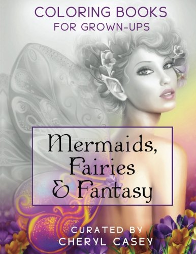 Algopix Similar Product 1 - Mermaids Fairies Fantasy Grayscale