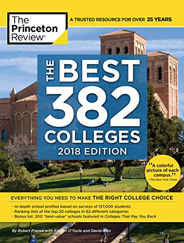 Algopix Similar Product 11 - The Best 382 Colleges 2018 Edition