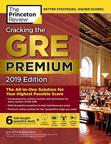 Algopix Similar Product 10 - Cracking the GRE Premium Edition with 6