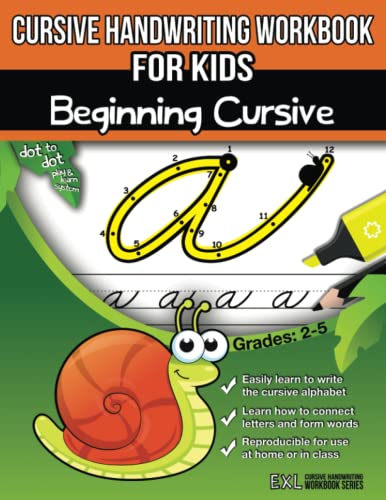 Algopix Similar Product 14 - Cursive Handwriting Workbook for Kids