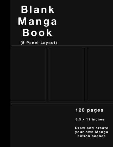 Algopix Similar Product 19 - Blank Manga Book 5 panel layout 120