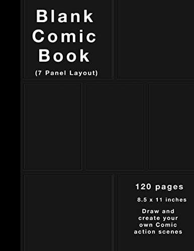 Algopix Similar Product 17 - Blank Comic Book 120 pages 7 panel