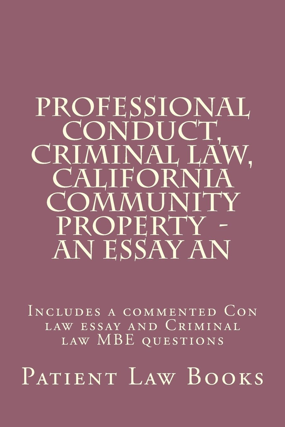 Algopix Similar Product 13 - Professional Conduct Criminal law