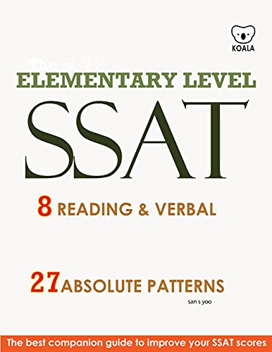 Algopix Similar Product 18 - SSAT 8 Reading  Verbal Elementary