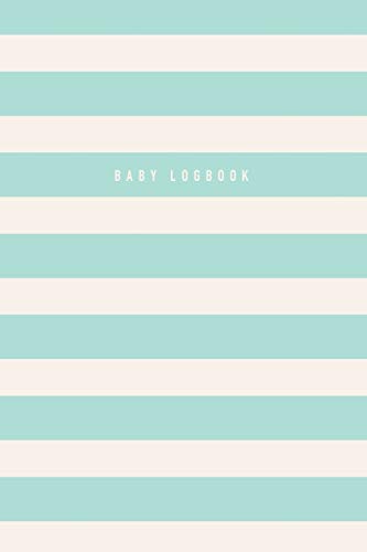 Algopix Similar Product 1 - Baby Logbook Mint Green Stripes