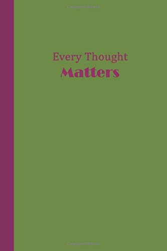 Algopix Similar Product 7 - Journal Every Thought Matters Green