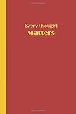 Algopix Similar Product 18 - Sketchbook Every Thought Matters Red