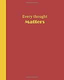Algopix Similar Product 15 - Sketchbook Every Thought Matters Red