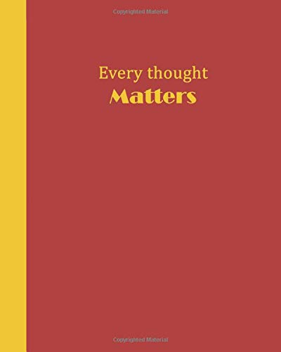 Algopix Similar Product 12 - Sketchbook Every Thought Matters Red