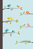 Algopix Similar Product 4 - Sketchbook Singing Birds 6x9  BLANK