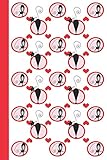 Algopix Similar Product 15 - Sketch Journal Cats in Circles Red