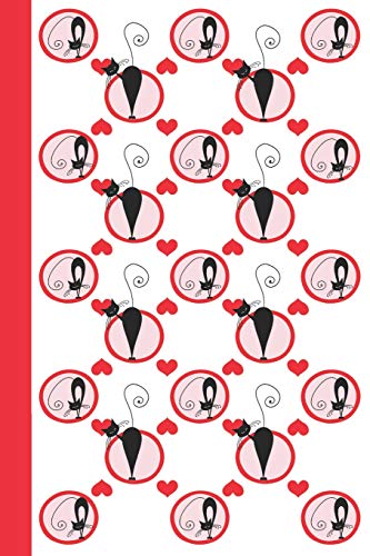 Algopix Similar Product 2 - Journal Cats in Circles Red 6x9 