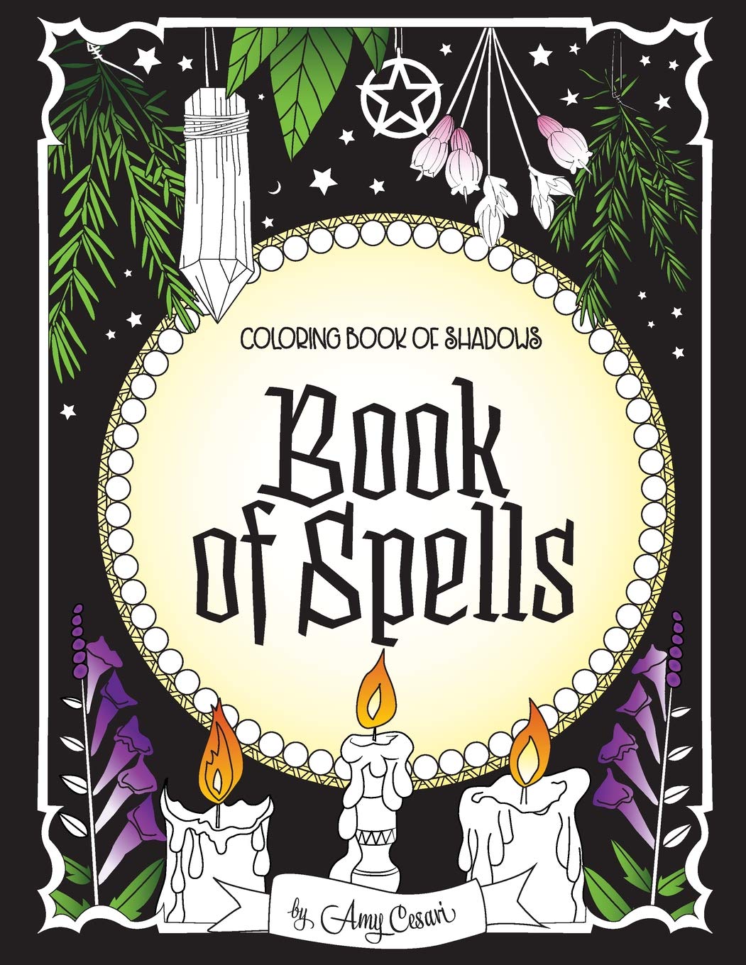 Algopix Similar Product 11 - Coloring Book of Shadows: Book of Spells