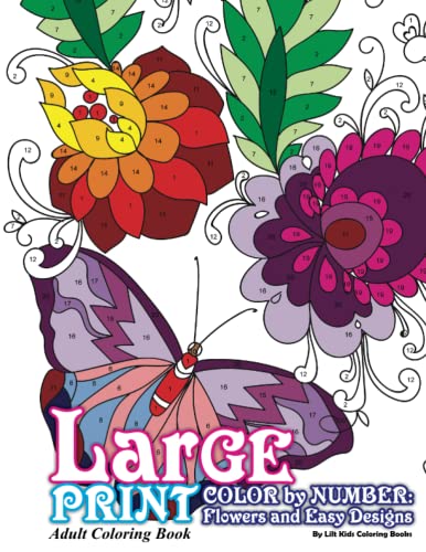 Algopix Similar Product 4 - Large Print Adult Coloring Book Color