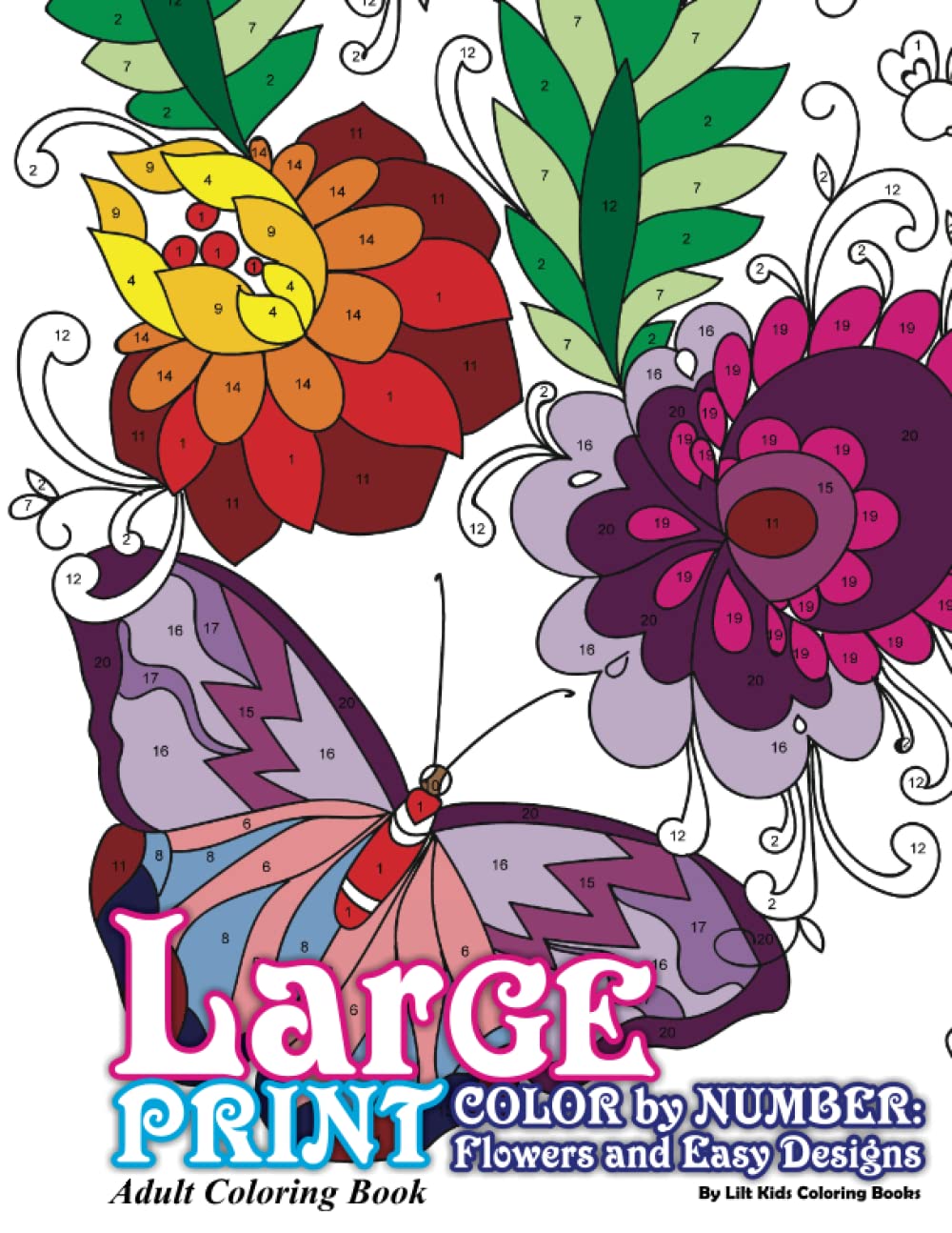 Algopix Similar Product 12 - Large Print Adult Coloring Book Color
