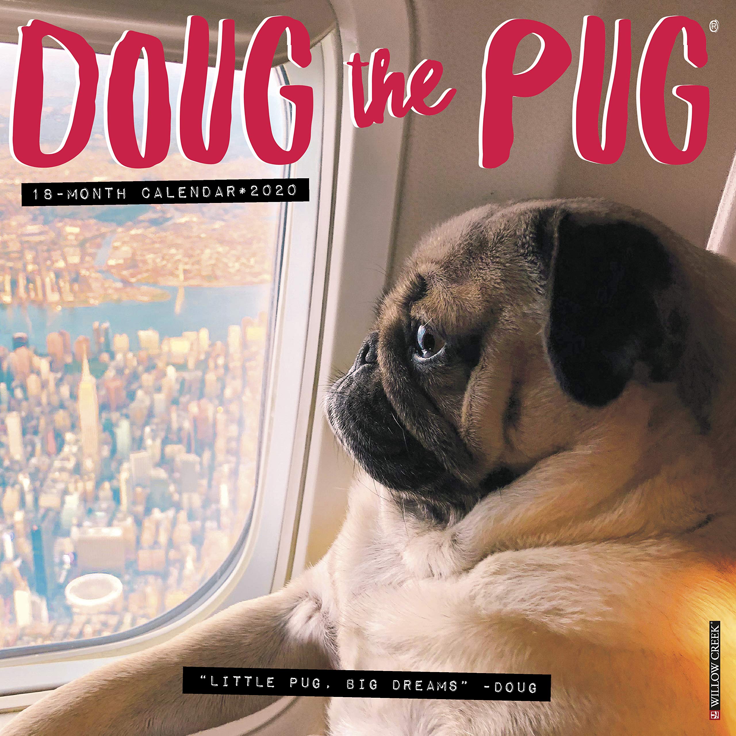 Algopix Similar Product 1 - Doug the Pug 2020 Wall Calendar Dog
