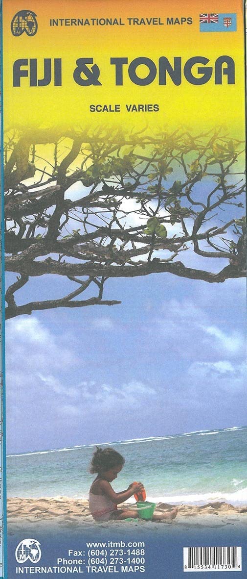 Algopix Similar Product 4 - 1 Fiji  Tonga Travel Reference Map
