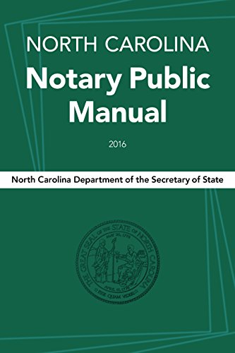 Algopix Similar Product 9 - North Carolina Notary Public Manual