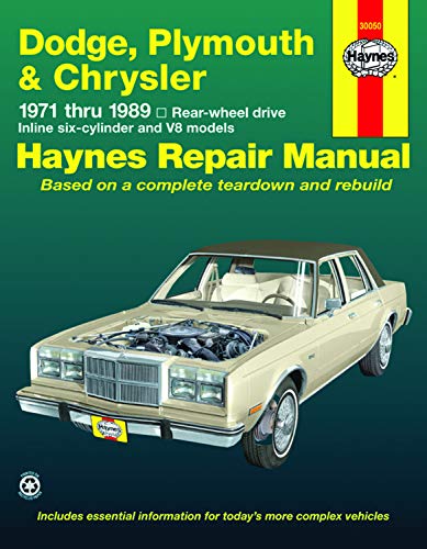 Algopix Similar Product 17 - Dodge Plymouth  Chrysler RWD