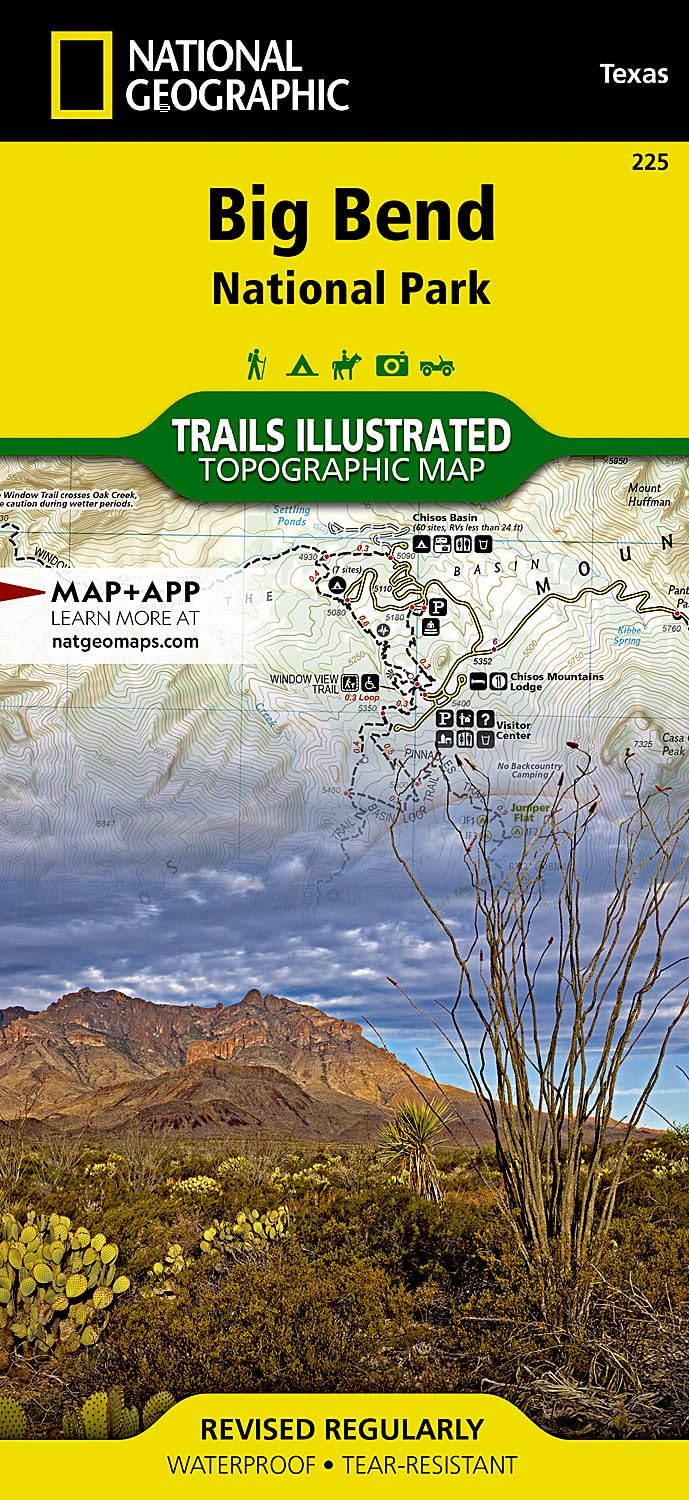 Algopix Similar Product 13 - Big Bend National Park Map National