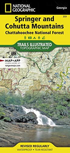 Algopix Similar Product 13 - Springer and Cohutta Mountains Map