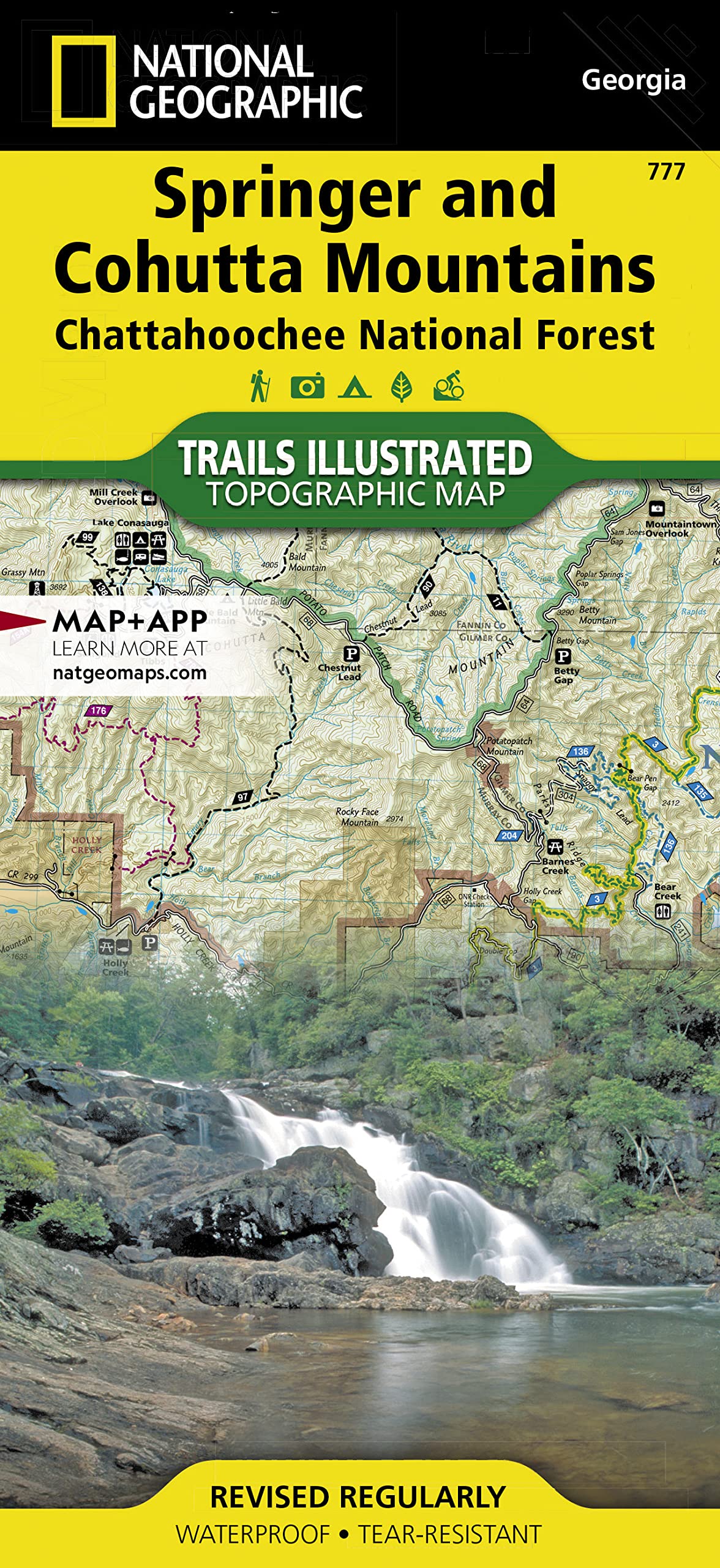 Algopix Similar Product 14 - Springer and Cohutta Mountains Map