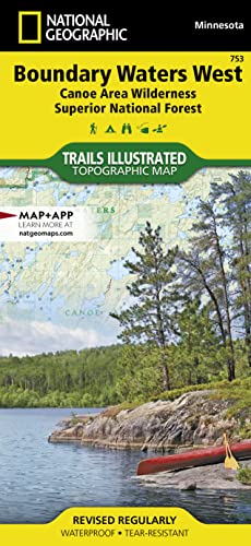 Algopix Similar Product 5 - Boundary Waters West Map Canoe Area