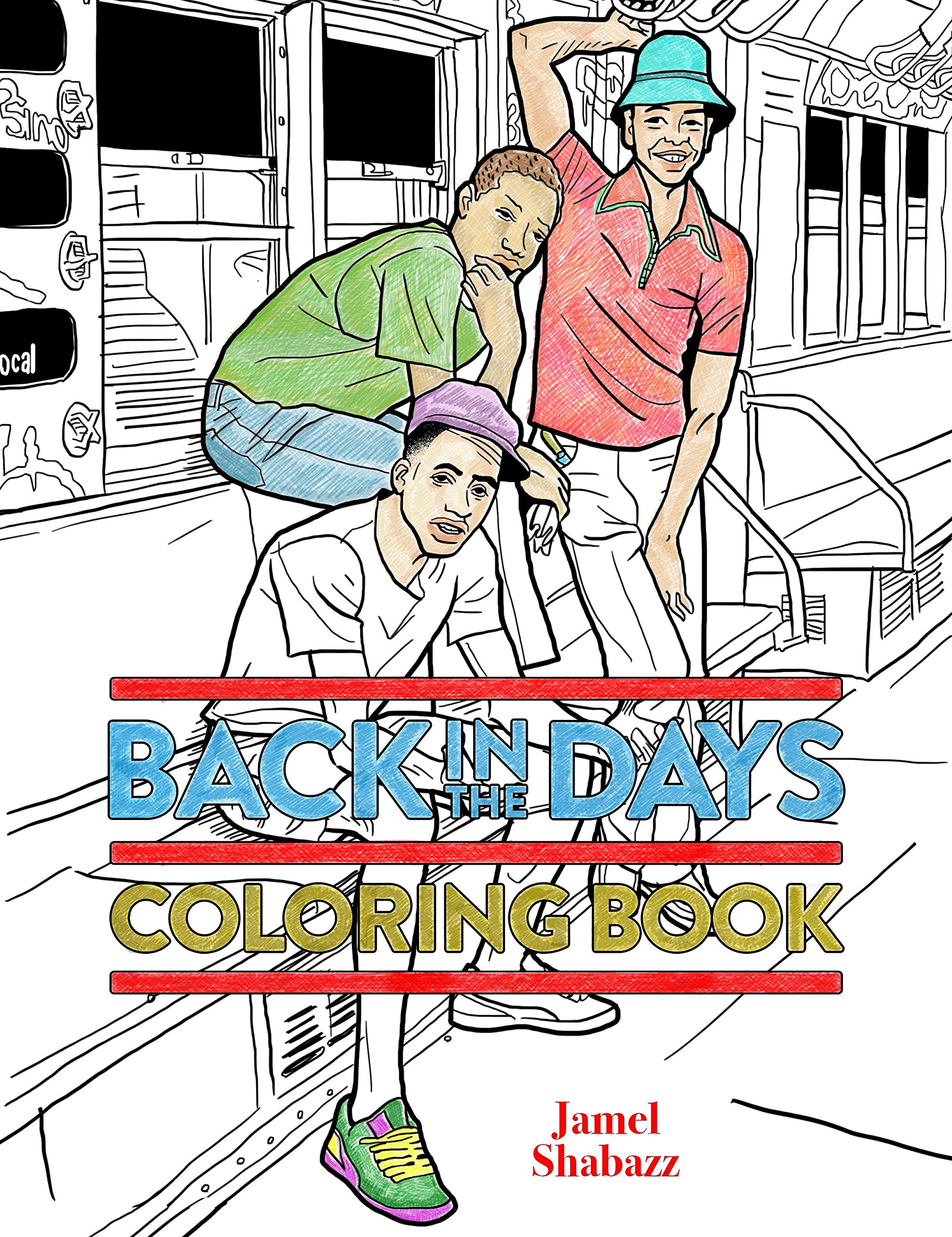 Algopix Similar Product 4 - Back in the Days Coloring Book