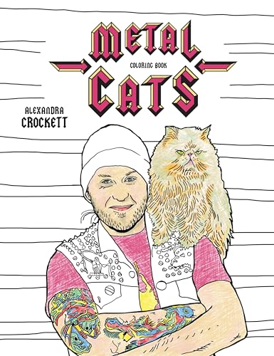 Algopix Similar Product 14 - Metal Cats Coloring Book