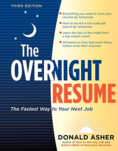 Algopix Similar Product 8 - The Overnight Resume 3rd Edition The
